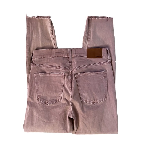 Madewell Sz 26 9”High Riser Skinny Skinny Crop Jeans Pink - Picture 9 of 11